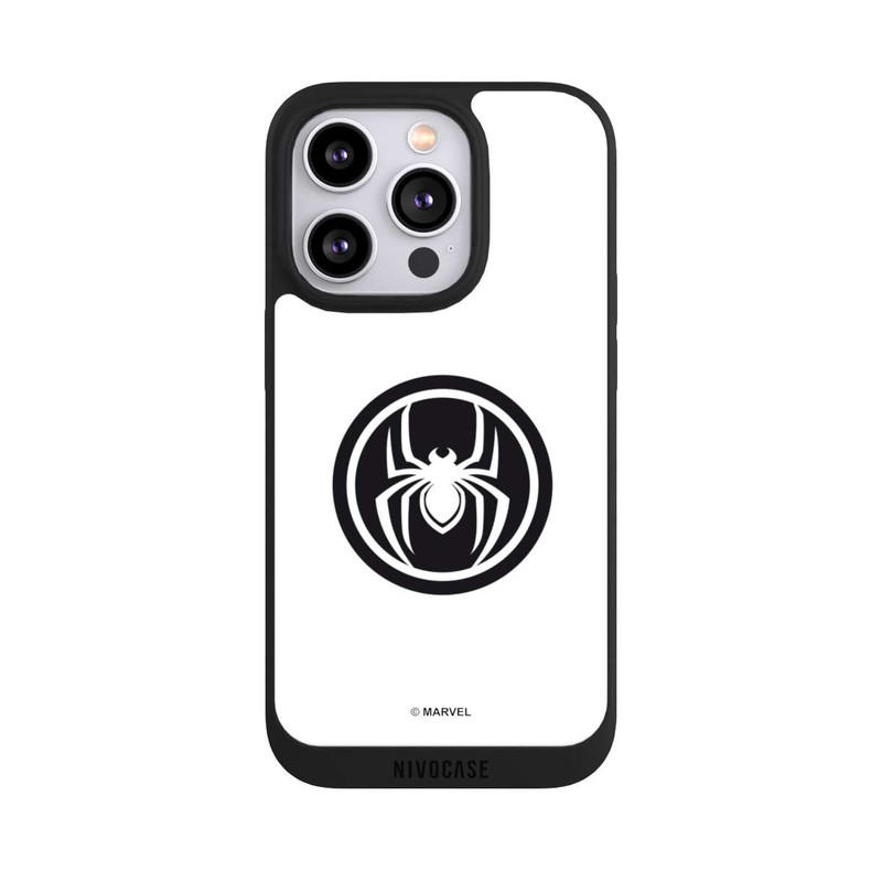 iPhone 14 Pro NIVOpure Spider-Man Spider Logo White