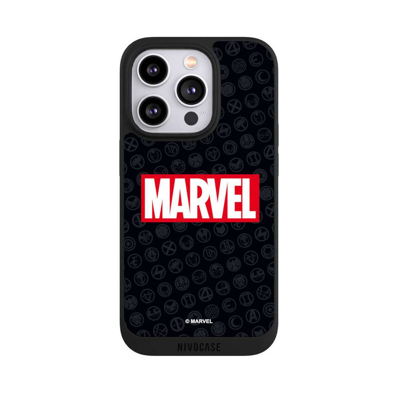 iPhone 14 Pro NIVOpure Marvel Logo Black Red 