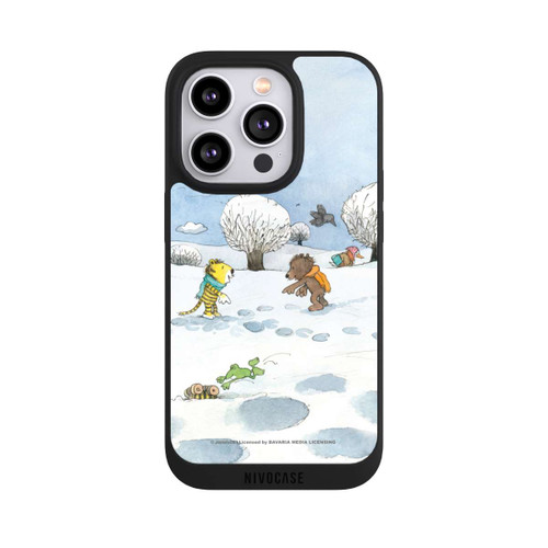Apple iPhone 14 Pro NIVOpure Kleiner Bär und kleiner Tiger im Schnee