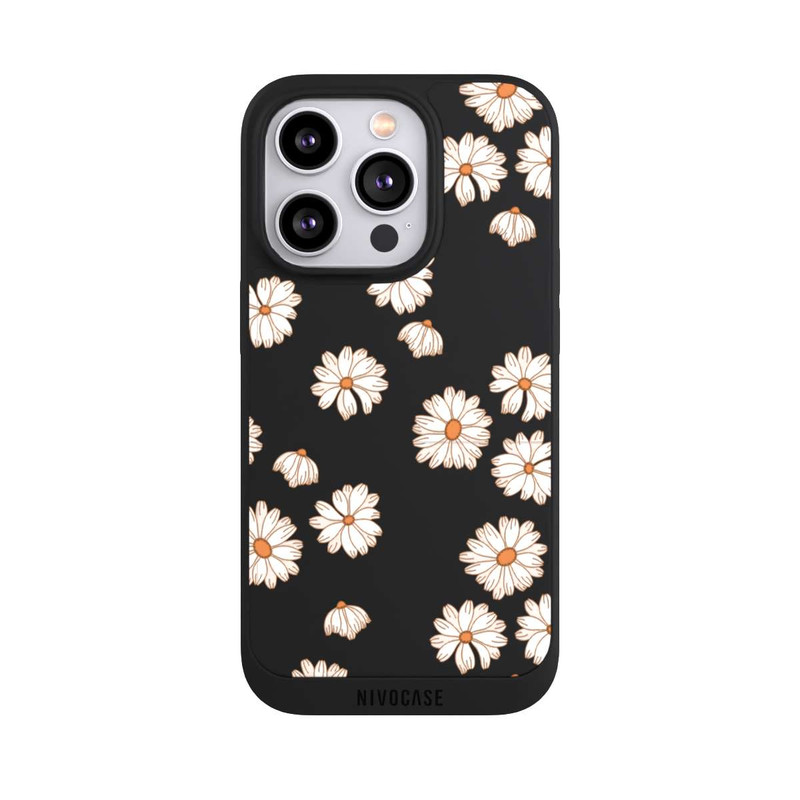 iPhone 14 Pro NIVOpure Flowerpower Wallpaper White