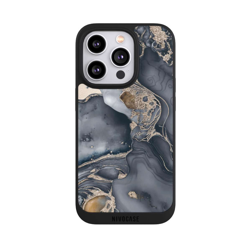 iPhone 14 Pro NIVOpure Alcohol Ink Gold Grey