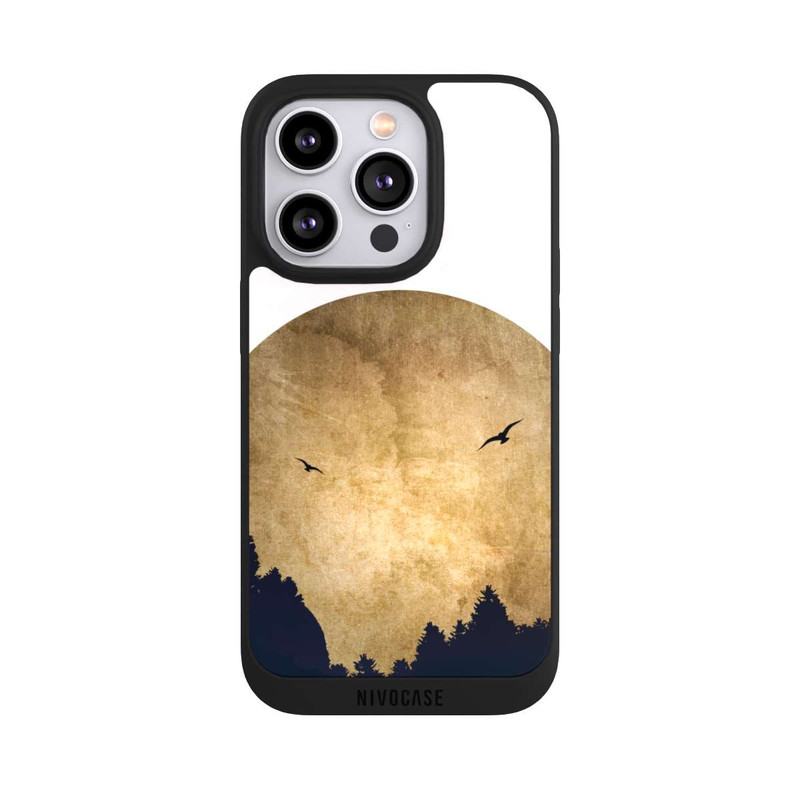 iPhone 14 Pro NIVOpure Deux oiseaux et la lune