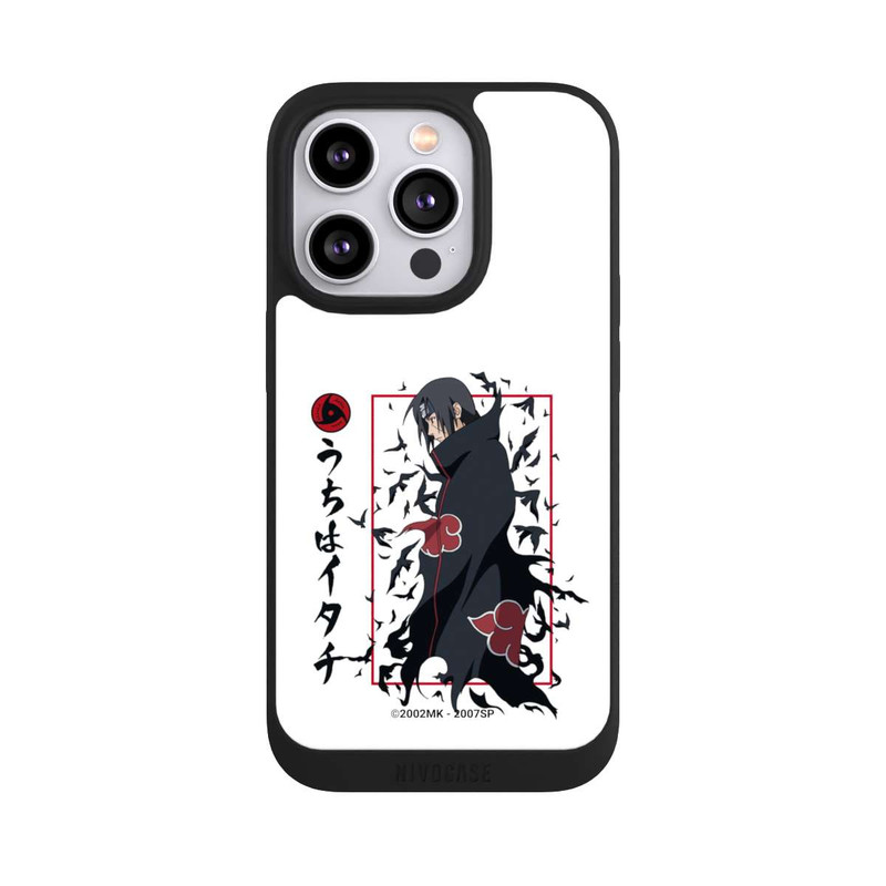 iPhone 14 Pro NIVOpure Itachi Krähen Weiß