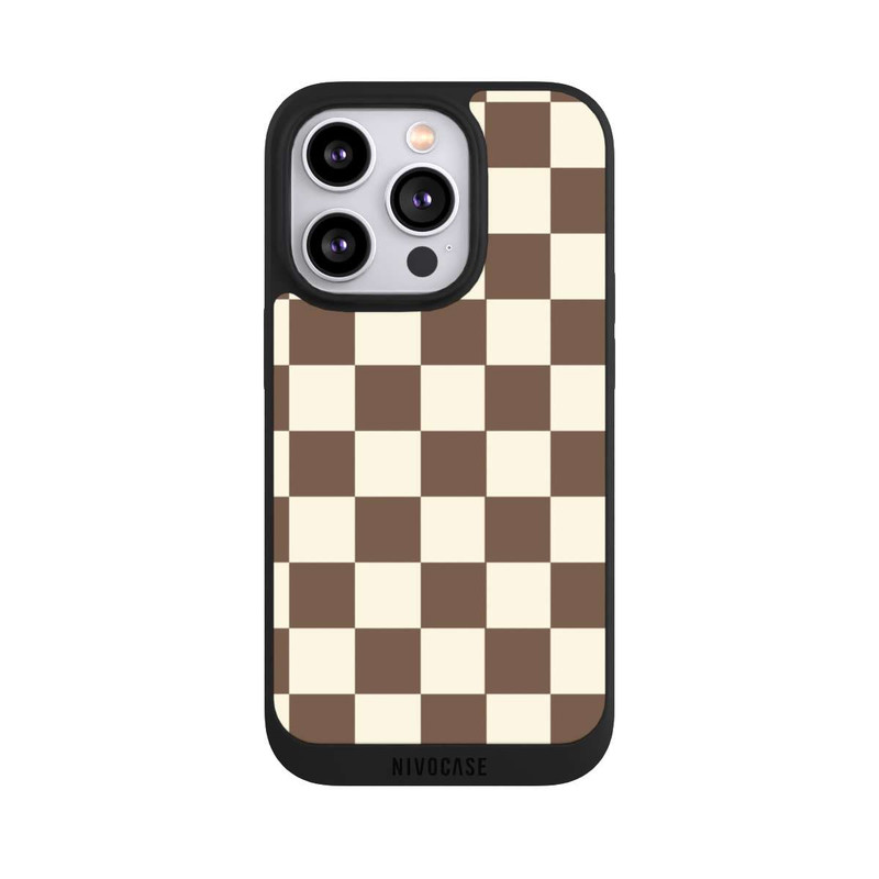 iPhone 14 Pro NIVOpure Damier brun