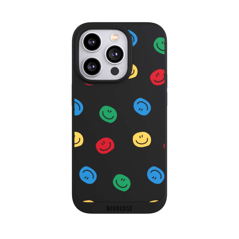 iPhone 14 Pro NIVOpure Smile Muster Bunt