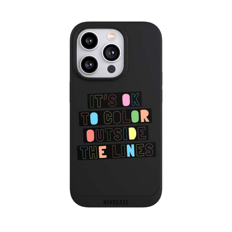 iPhone 14 Pro NIVOpure Color Outside The Line Transparent