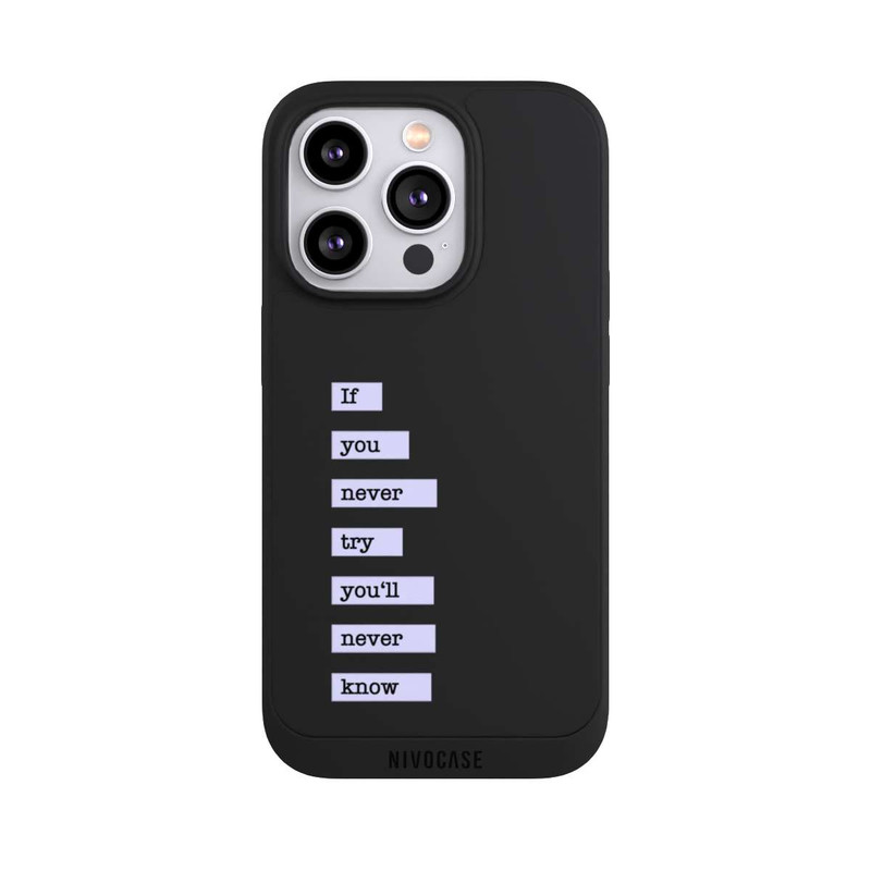 iPhone 14 Pro NIVOpure If You Try Blue Transparent