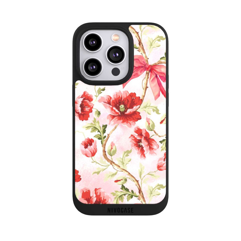 iPhone 14 Pro NIVOpure Poppies Pattern Pink