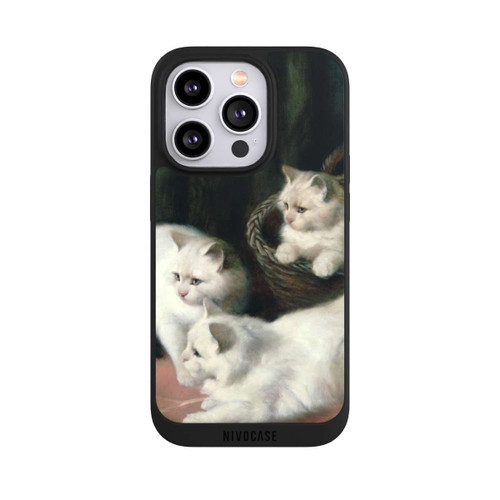 Apple iPhone 14 Pro NIVOpure Three White Angora Kittens