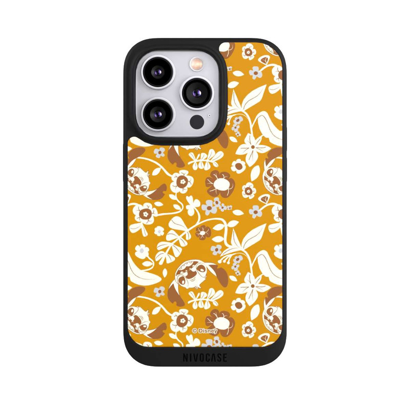 iPhone 14 Pro NIVOpure Stitch Floral Mustard Pattern