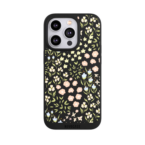 Apple iPhone 14 Pro NIVOpure Blumenmuster Pastell Transparent