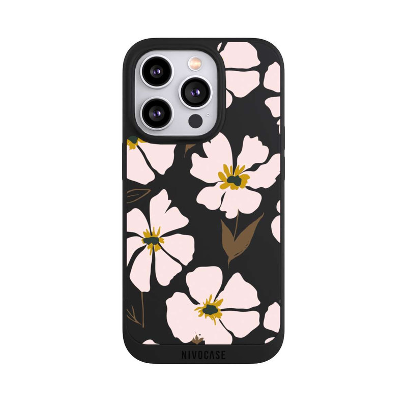 iPhone 14 Pro NIVOpure Simple Pastell Flowers Rose Transparent