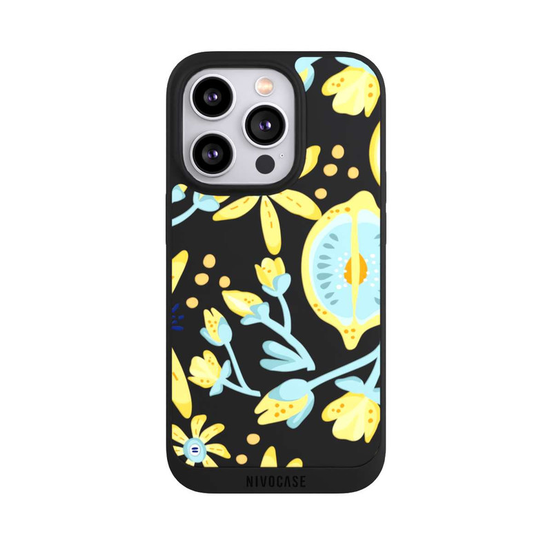 iPhone 14 Pro NIVOpure Lemon Summer Pattern Transparent Yellow