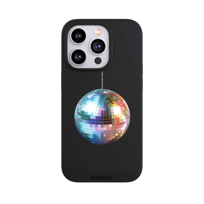 iPhone 14 Pro NIVOpure Disco Balls Party Blue Gold Transparent with AI