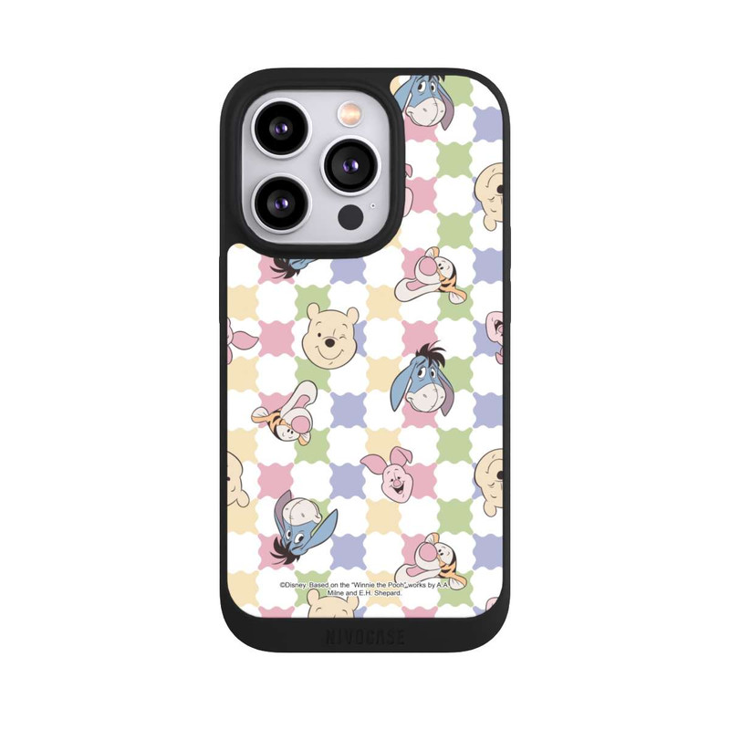 iPhone 14 Pro NIVOpure Winnie Puuh und Freunde farbenfrohes Muster