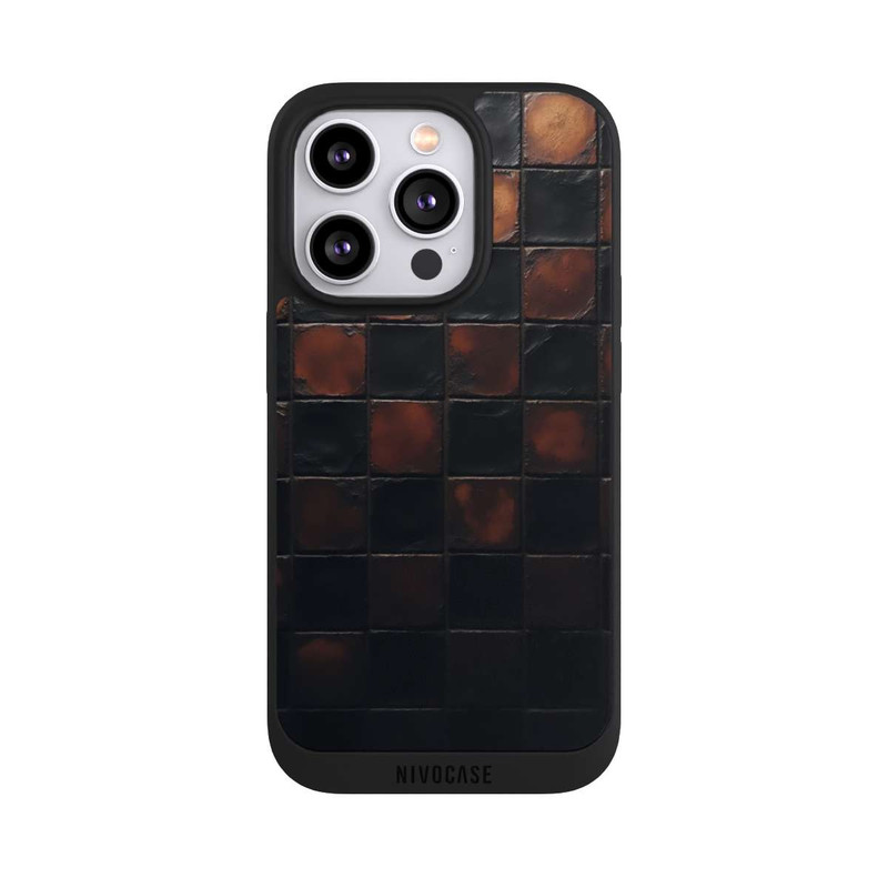 iPhone 14 Pro NIVOpure Checked Pattern Metallic Look with AI