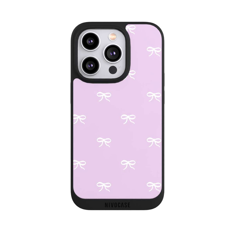iPhone 14 Pro NIVOpure Bow Pattern Lilac