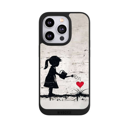 Apple iPhone 14 Pro NIVOpure Girl Watering Bunch of Flowers 