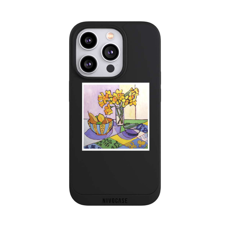 iPhone 14 Pro NIVOpure Daffodil Patchwork, 2023, by Catherine J Martzloff
