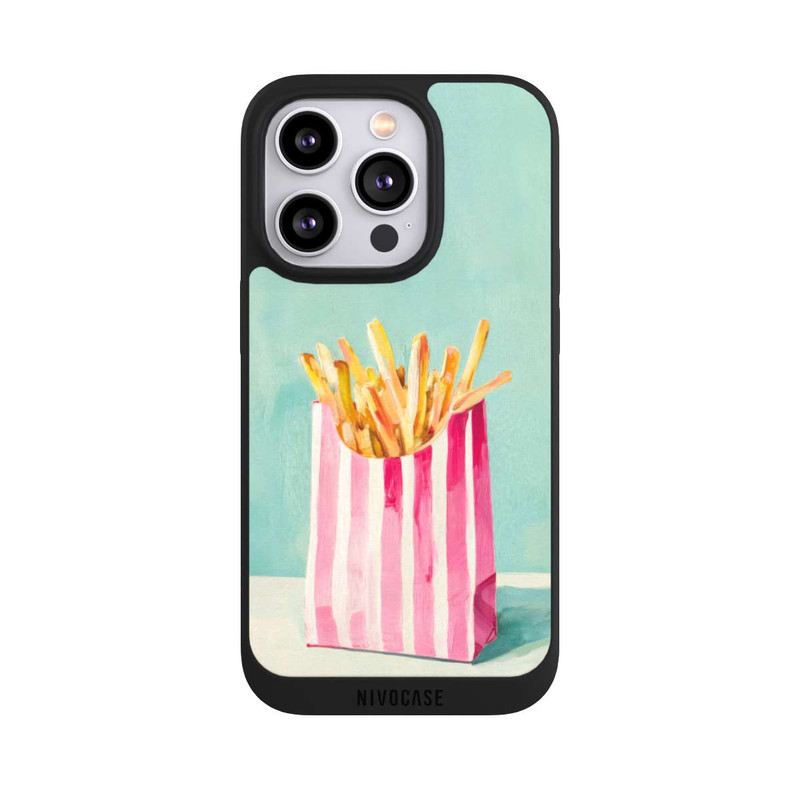 iPhone 14 Pro NIVOpure Retro Fries Blue Watercolor
