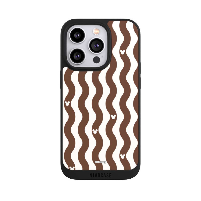 iPhone 14 Pro NIVOpure Micky Muster Braune Wellen