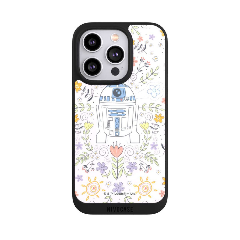 iPhone 14 Pro NIVOpure R2D2 Blumen Muster