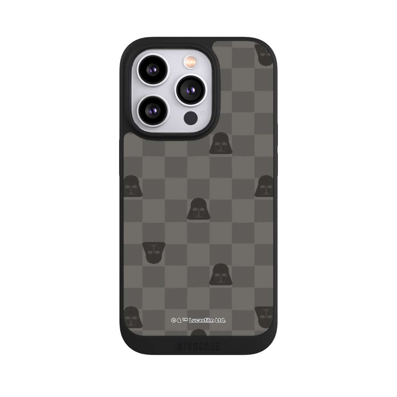 iPhone 14 Pro NIVOpure Darth Vader Schachbrettmuster Schwarz