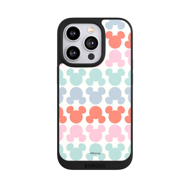iPhone 14 Pro NIVOpure Disney Mickey Icon Pattern Red and Pink