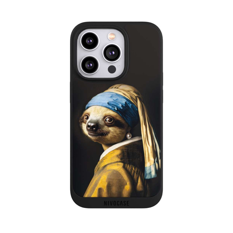 iPhone 14 Pro NIVOpure Sloth with a Pearl Earring