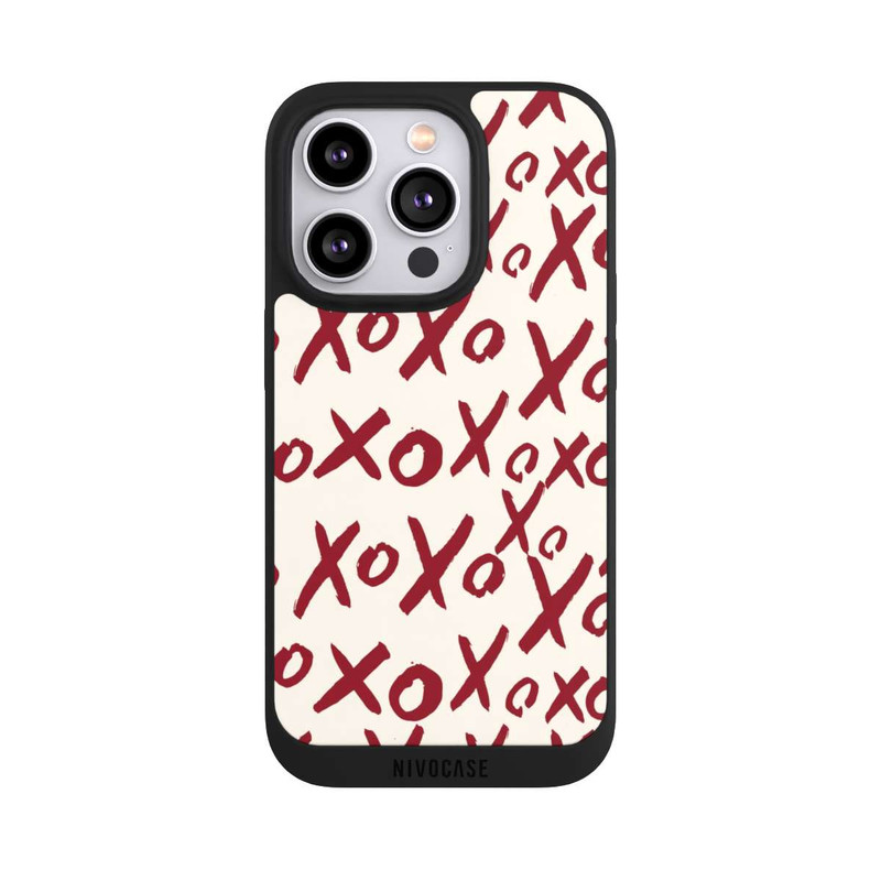 iPhone 14 Pro NIVOpure XOXO Love Pattern Beige