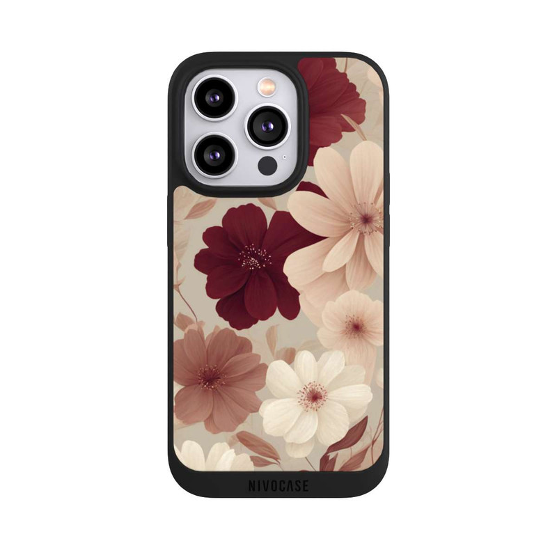 iPhone 14 Pro NIVOpure Romantic Flowers Beige with AI