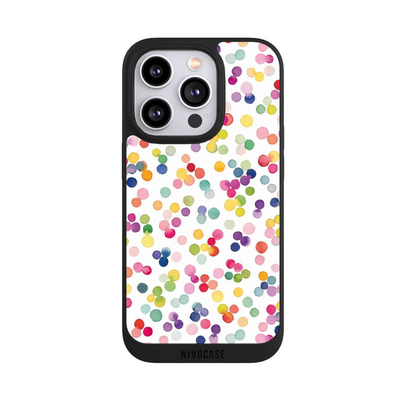 iPhone 14 Pro NIVOpure Watercolor Dots Colorful