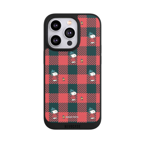 Apple iPhone 14 Pro NIVOpure Peanuts Rot Schottenmuster