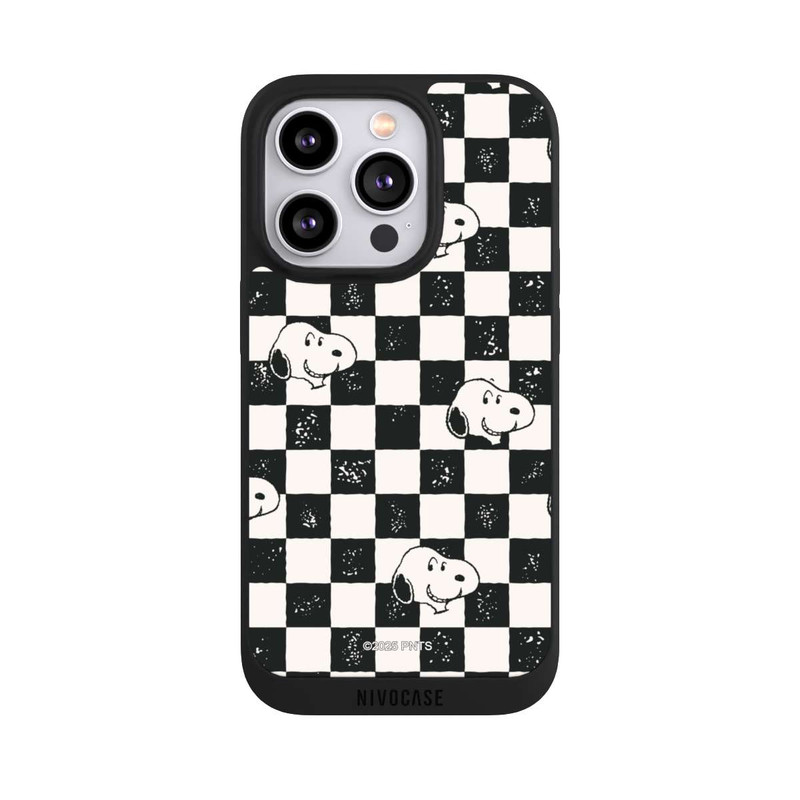 iPhone 14 Pro NIVOpure Snoopy Heads Checked Pattern