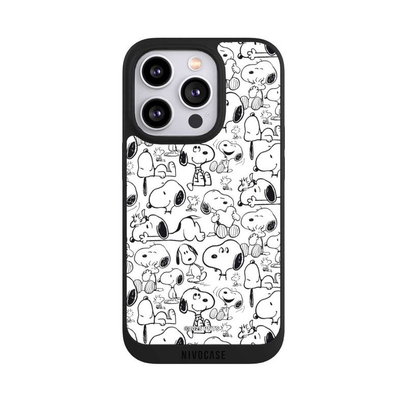iPhone 14 Pro NIVOpure Classic Snoopy Pattern White