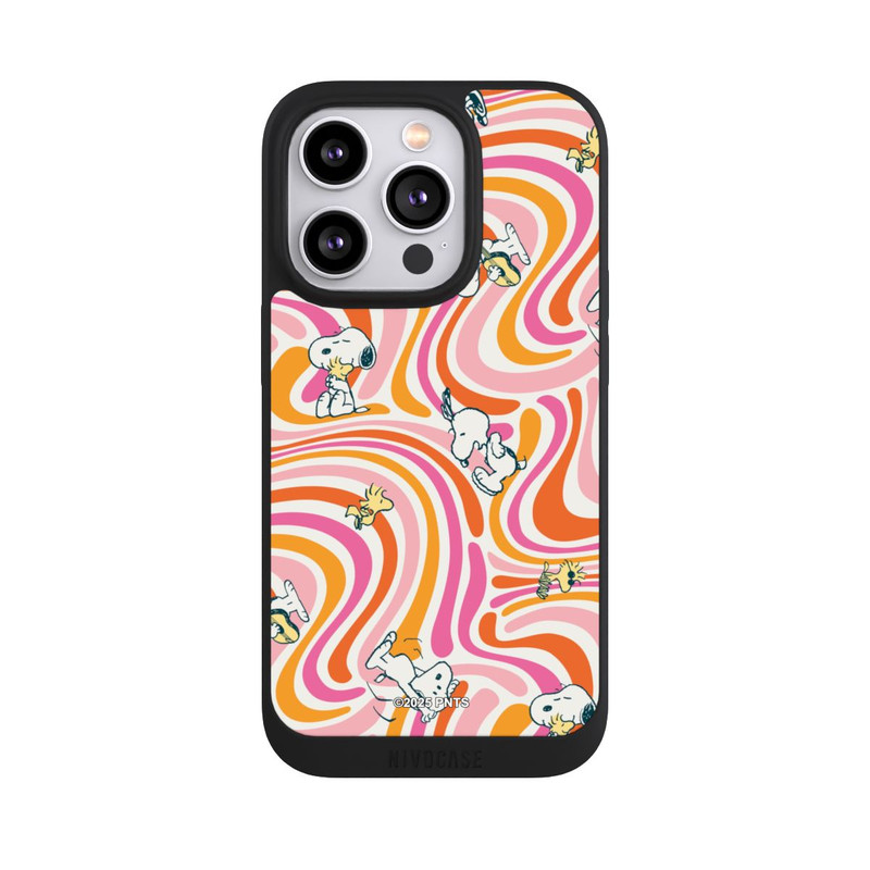 iPhone 14 Pro NIVOpure Peanuts Hippie Pattern Orange