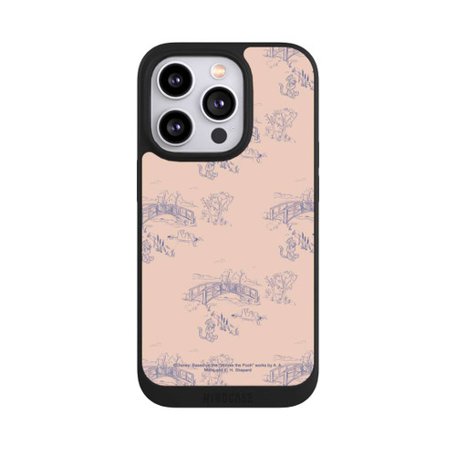 Apple iPhone 14 Pro NIVOpure Winnie the Pooh Retro Pattern Bridges Pink