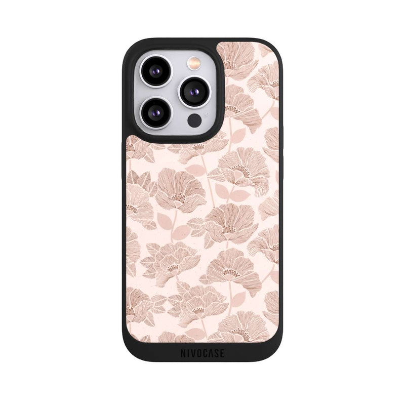 iPhone 14 Pro NIVOpure Brown Floral Block