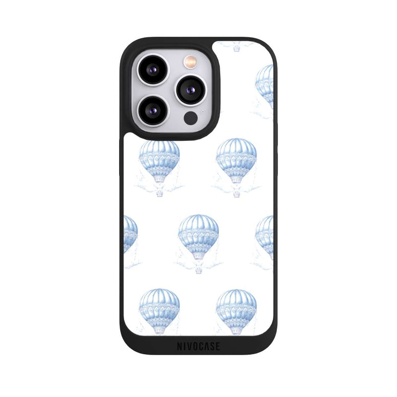 iPhone 14 Pro NIVOpure Balloon Pattern Girl Toile de Jouy with AI