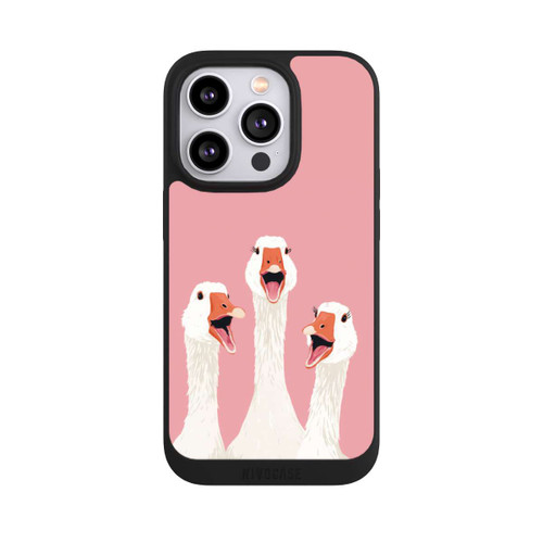 Apple iPhone 14 Pro NIVOpure Drei Gänse Rosa mit KI
