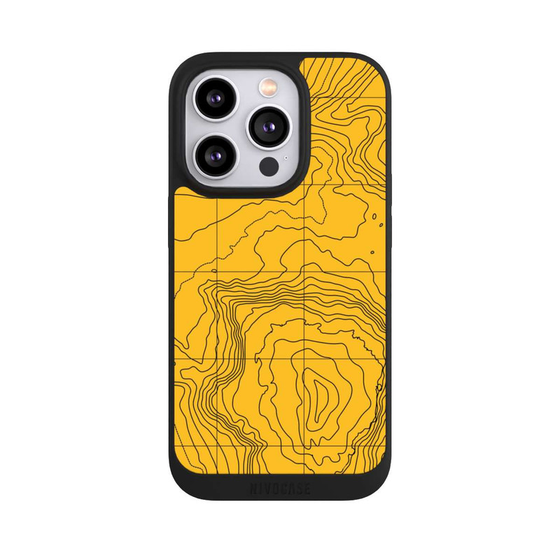 iPhone 14 Pro NIVOpure Berg gelbe Linien