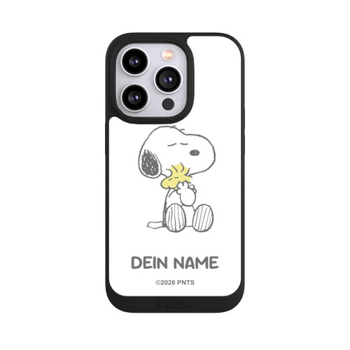 Apple iPhone 14 Pro NIVOpure Snoopy And Woodstock Cuddling Personalisierbar
