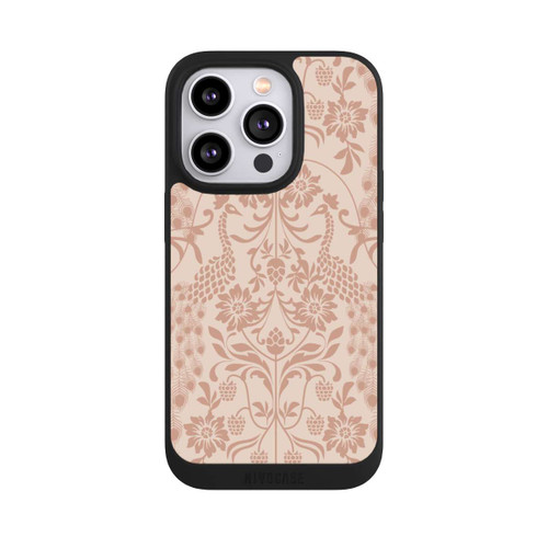Apple iPhone 14 Pro NIVOpure Vintage Peacock Garden Arts and Crafts Floral