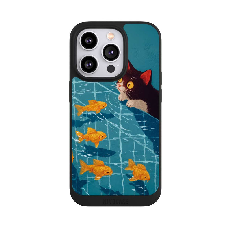 iPhone 14 Pro NIVOpure Cat in a Pool with AI