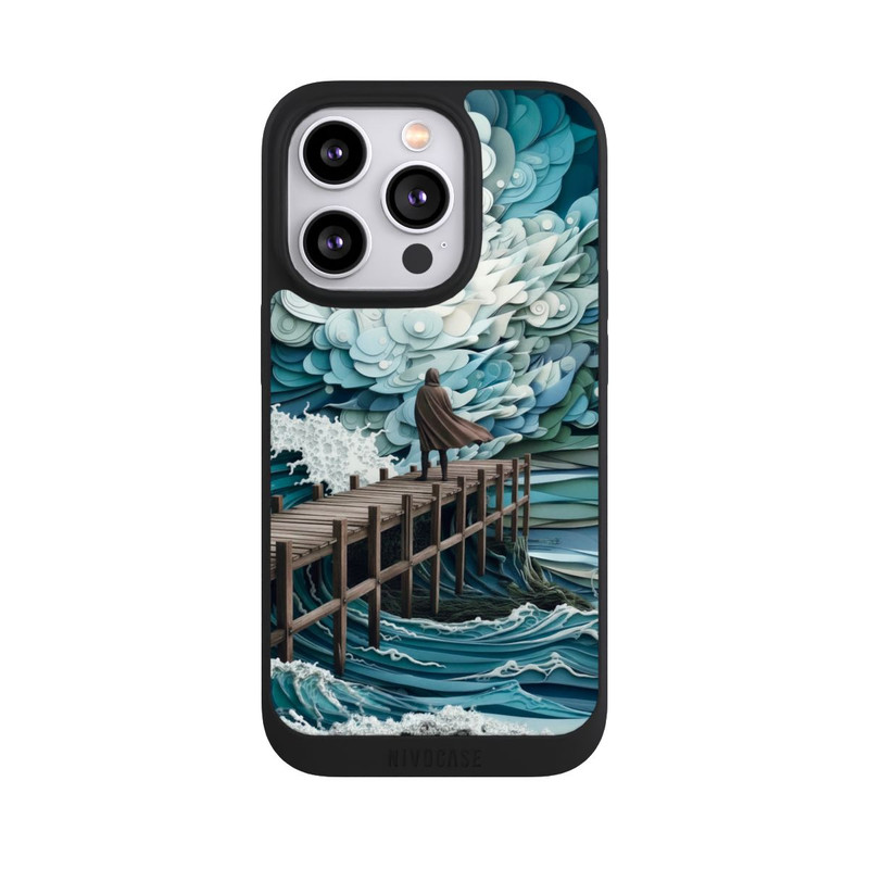 iPhone 14 Pro NIVOpure Stormy sea with AI