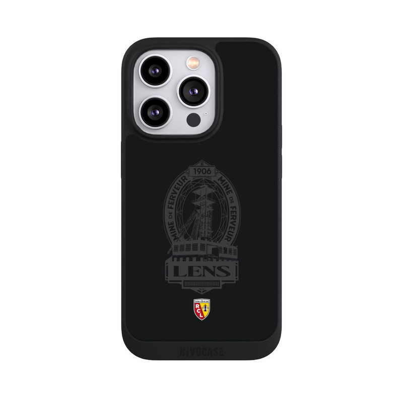 iPhone 14 Pro NIVOpure RC Lens Mine de Ferveur Emblème noir