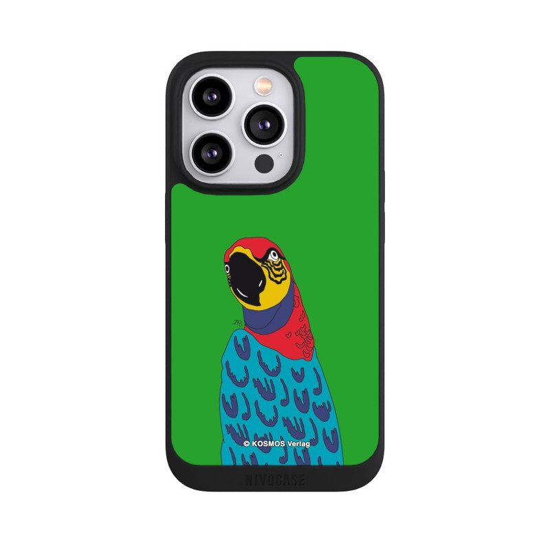 iPhone 14 Pro NIVOpure Drei Fragezeichen und der Super-Papagei