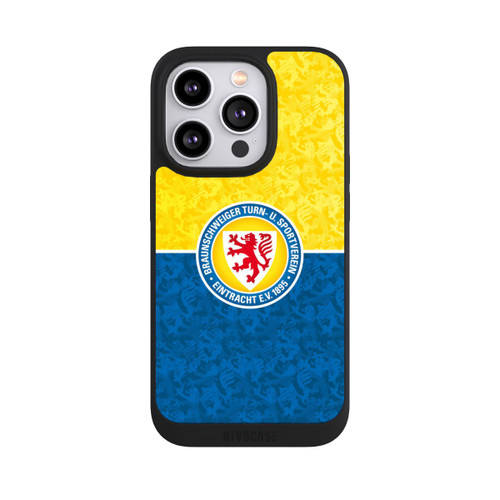 Apple iPhone 14 Pro NIVOpure Eintracht Braunschweig Löwenmuster Gelb-Blau