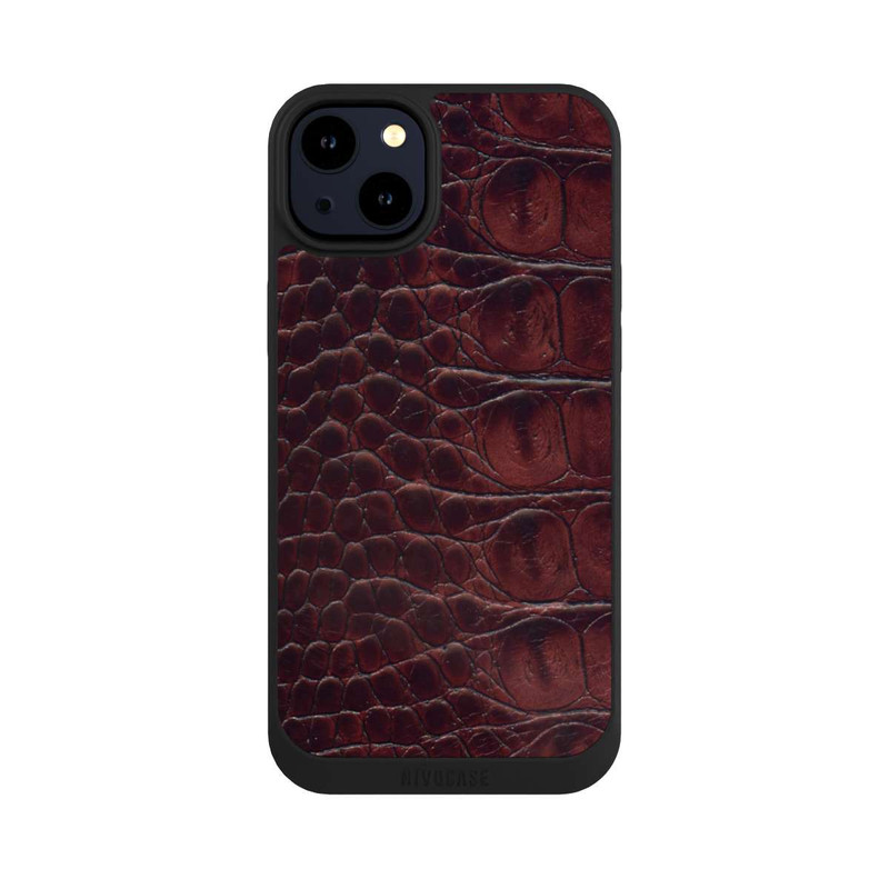 iPhone 14 Plus NIVOpure Kroco Dunkelbraun