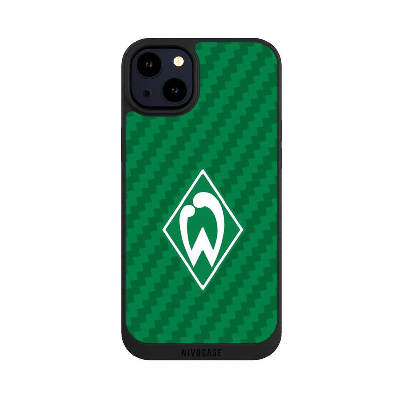 iPhone 14 Plus NIVOpure Carbonlook - Werder Bremen